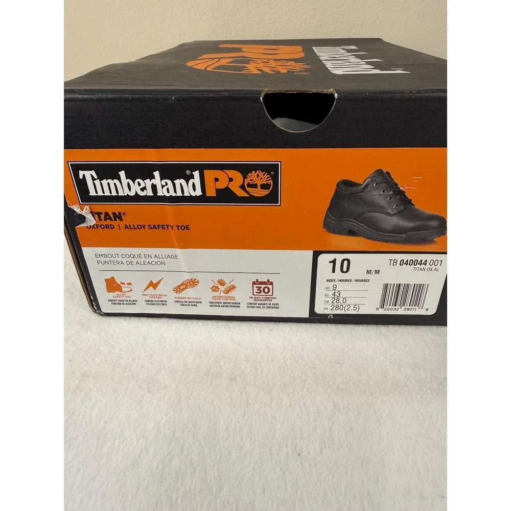 Timberland PRO TiTAN Oxford 10M Alloy Safety Toe Men's‎ Black NIB Holiday Read